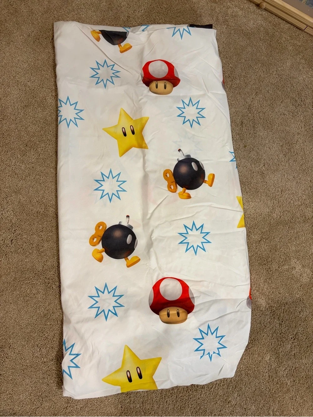 Nintendo Wii Mario Cart Twin Sheet Set